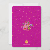 PixDezinesの花の水彩卒業パーティー 招待状 (裏面)