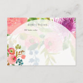 PixDezinesの花の水彩画/ラナンキュラス エンクロージャーカード (裏面)