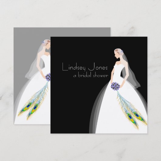 PixDezinesの花嫁2B 招待状 (正面/裏面)