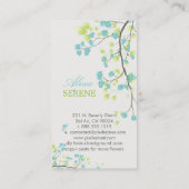 PixDezinesの花/日経背景色 名刺 (裏面)