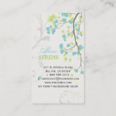 PixDezinesの花+渦巻き/ダイカラー 名刺 (裏面)