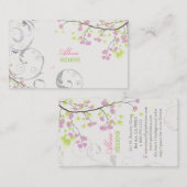 PixDezinesの花+渦巻き/ダイカラー 名刺 (正面/裏面)