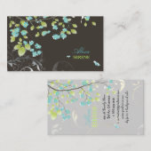 PixDezinesの花+渦/渦色 名刺 (正面/裏面)