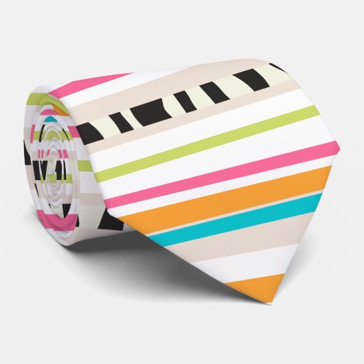 PixDezinesの調整可能なストライプ ネクタイ (ロール)