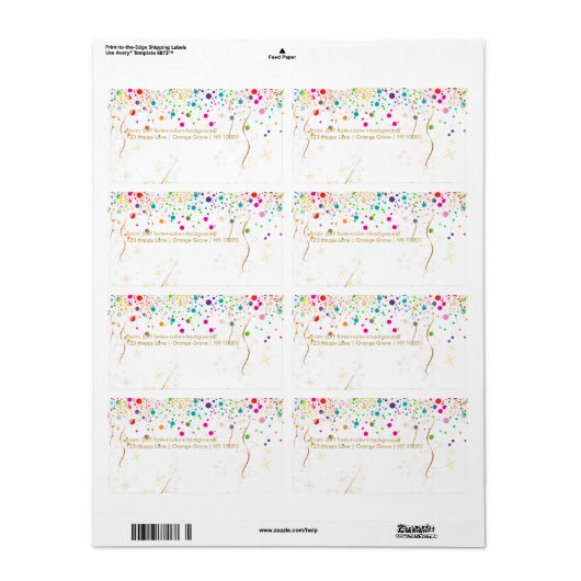 PixDezinesの輝く虹/DIYbackground ラベル (フルシート)