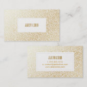 PixDezinesの金ゴールドドフェイクット 名刺 (正面/裏面)