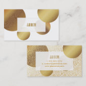 PixDezinesの金ゴールドドフェイクット 名刺 (正面/裏面)