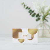 PixDezinesの金ゴールドドフェイクット 名刺 (スタンド正面)