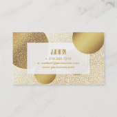 PixDezinesの金ゴールドドフェイクット 名刺 (裏面)