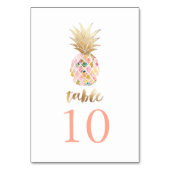 PixDezinesの金ゴールドフェイク Pineapple/テーブルカード テーブルナンバー (正面)