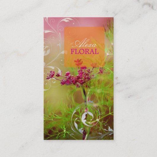 PixDezinesの雑草を塗り潰す+フィリースワークル 名刺 (正面)