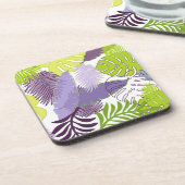 PixDezinesの雨林/DIYの背景色 コースター (左側)