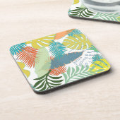 PixDezinesの雨林/DIYの背景色 コースター (左側)