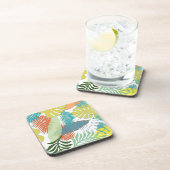 PixDezinesの雨林/DIYの背景色 コースター (右側)