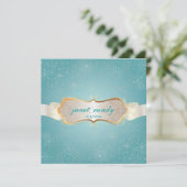 PixDezinesの雪の結晶と冬のイベント 招待状 (スタンド正面)