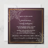 PixDezinesの雪の結晶と冬のイベント 招待状 (裏面)