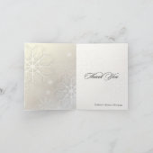 PixDezinesの雪の結晶 / フォト感謝カード サンキューカード (内部)