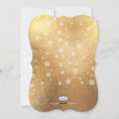 PixDezinesの雪の結晶/ホリデーカード シーズンカード (裏面)