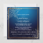 PixDezinesの雪片、冬のイベント 招待状 (裏面)