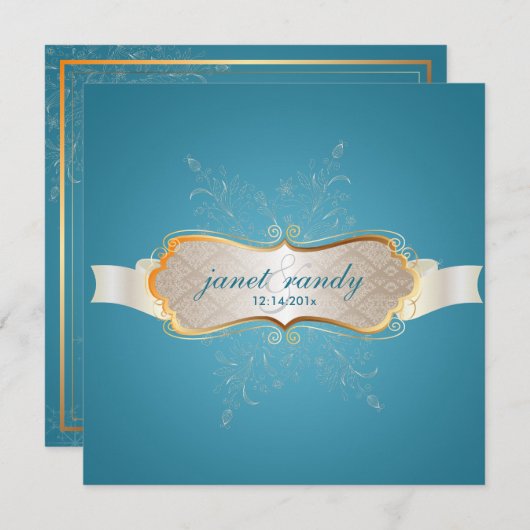 PixDezinesの雪片、冬のイベント 招待状 (正面/裏面)