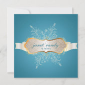 PixDezinesの雪片、冬のイベント 招待状 (正面)