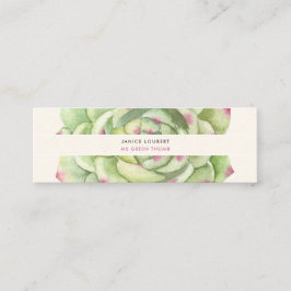 PixDezinesの鮮やかな水彩画、デザートローズ スキニー名刺