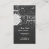 PixDezinesの黒板設計図 名刺 (裏面)