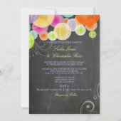 PixDezinesの黒板+フィエスタランプ 招待状 (裏面)