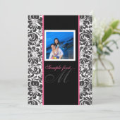 PixDezinesのdiyイベント...モノグラム·フィドラ·ダマスク 招待状 (スタンド正面)