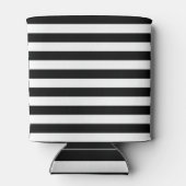 PixDezinesのDIYカラー調整可能な白ストライプ 缶クーラー (裏面)