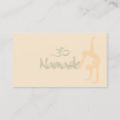 PixDezinesのDIYカラー＆フォント　瞑想＋オムシンボル 名刺 (裏面)