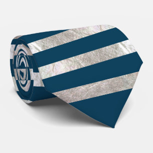 PixDezinesのDIYカラー/偽のシルバーフォイル/ターコイズ ネクタイ