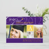 PixDezinesのDIYカラー、卒業のお知らせ 案内状 (スタンド正面)