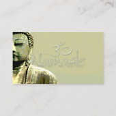 PixDezinesのDIYカラー、瞑想とオムシンボル 名刺 (裏面)