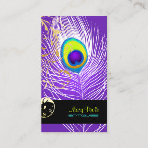 PixDezinesのdiy背景か孔雀+線条細工 名刺