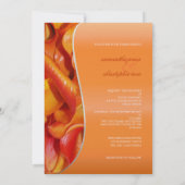 PixDezinesはオレンジカラユリを焼いた 招待状 (裏面)