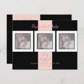 PixDezinesは日付フォトフレーム/DIYカラーを保存 案内ポストカード (正面/裏面)