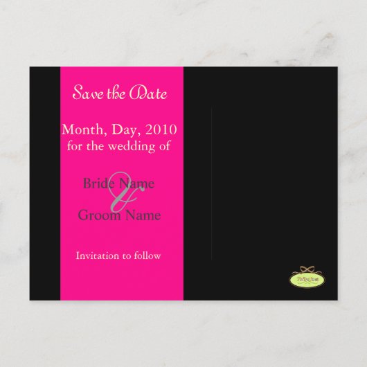 PixDezinesは日付フォトフレーム/DIYカラーを保存 案内ポストカード (裏面)