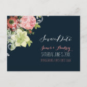 PixDezinesは日付/ヴィンテージバラを保存 案内ポストカード (正面)