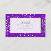 PixDezinesは目が眩むフェイク銀の斑点を 名刺 (裏面)