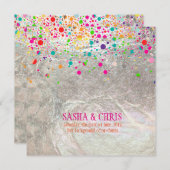 PixDezinesは目が眩む/虹/イベント/色 招待状 (正面/裏面)