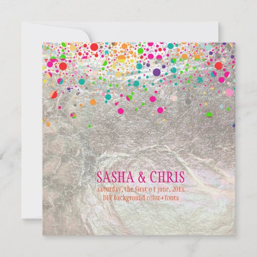 PixDezinesは目が眩む/虹/イベント/色 招待状 (正面)