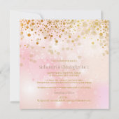 PixDezinesは目が眩む/金ゴールドの斑点/冬の寒さ 招待状 (裏面)