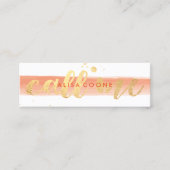 PixDezinesは私を目が眩む金ゴールドと呼ぶ スキニー名刺 (正面)