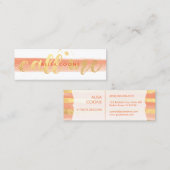 PixDezinesは私を目が眩む金ゴールドと呼ぶ スキニー名刺 (正面/裏面)