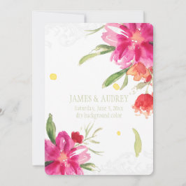 PixDezinesは花/水彩を可能にする 招待状