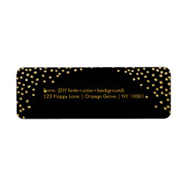 PixDezinesは金ゴールド/DIYbackgroundで目がくらんだ ラベル