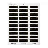 PixDezinesは金ゴールド/DIYbackgroundで目がくらんだ ラベル (フルシート)