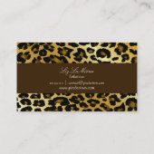 PixDezinesは、スポット/金属金ゴールドストック 名刺 (裏面)