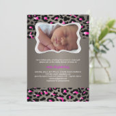 PixDezinesは、cheetah/birth announce/showerを実行します。 招待状 (スタンド正面)